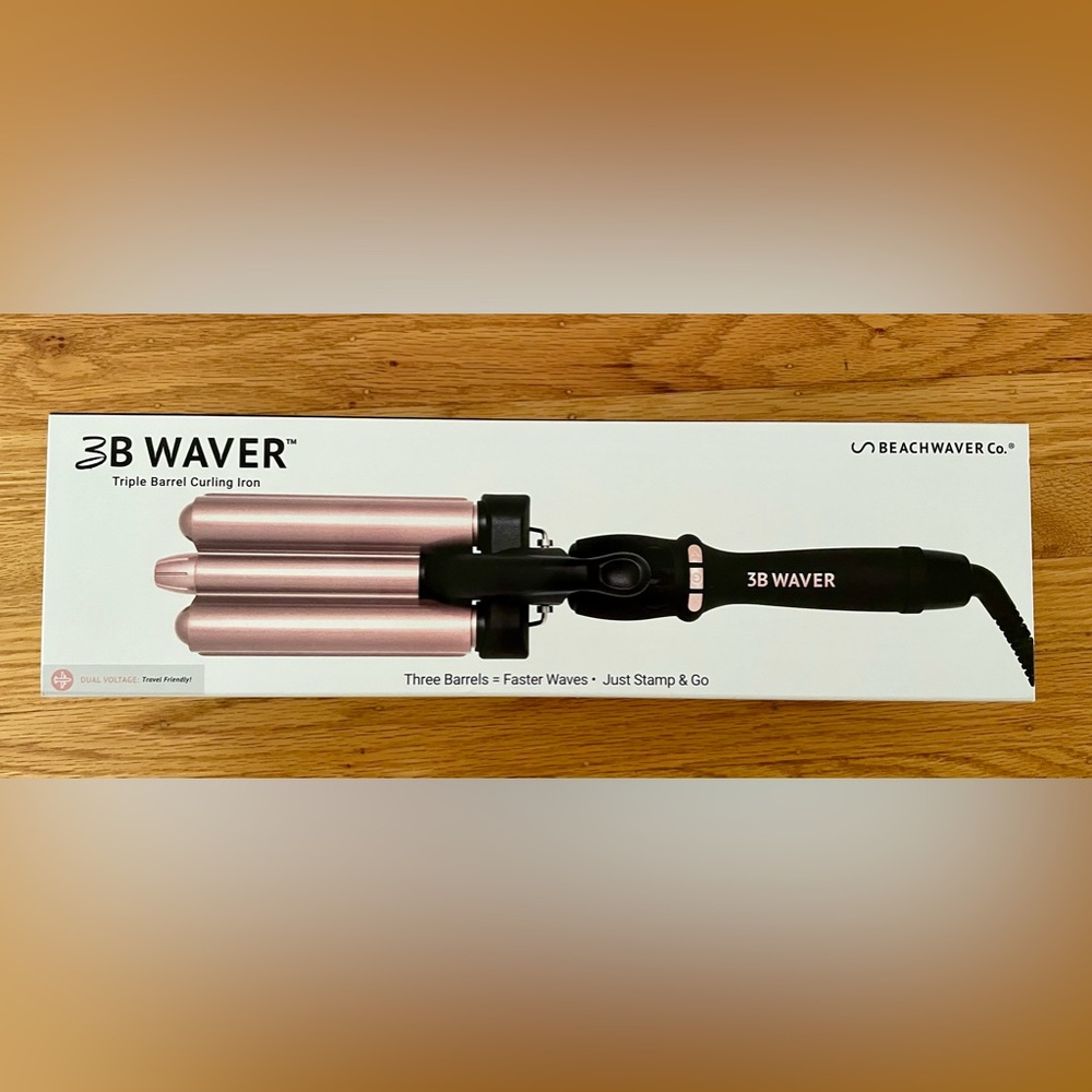 Beachwaver triple barrel curling iron